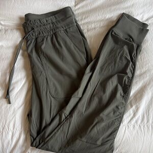 LuluLemon Beyond The Studio Olive Green Joggers